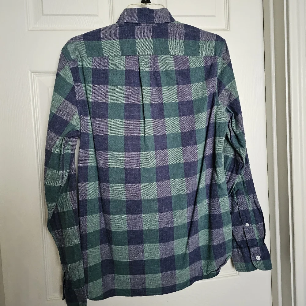 J.Crew Men's Button Down Plaid - Picture 3 of 5